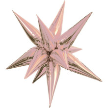 26 inch Rosegold Starburst Balloons