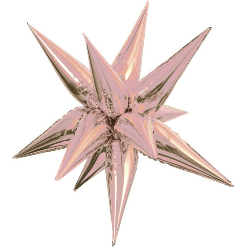 26 inch Rosegold Starburst Balloons 26 inch Rosegold Starburst Balloons
