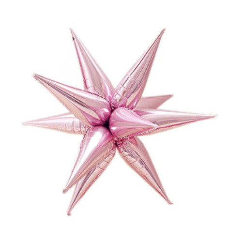 26 inch Light Pink Starburst Balloons