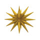 Foil balloon Star 3D gold, 50 x 46 cm