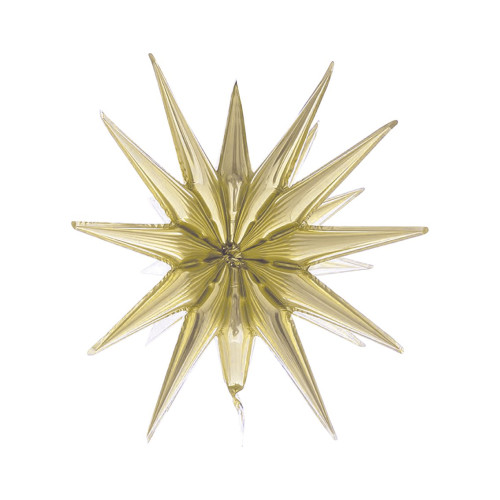 Foil balloon Star 3D champagne, 50 x 46 cm Foil balloon Star 3D champagne, 50 x 46 cm