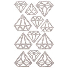 DIAMONDS STICKER SILVER