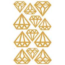 DIAMONDS STICKER GOLD