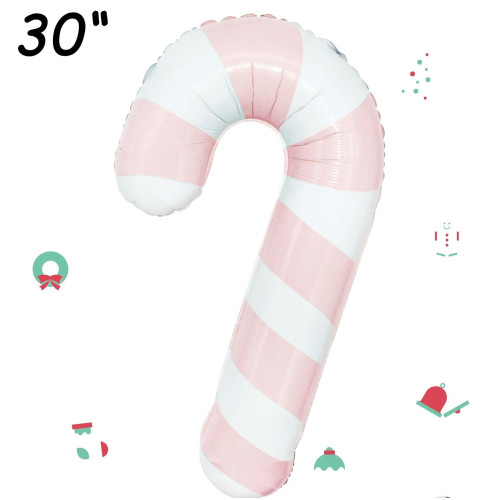 بالون عصا حلوى وردي باستل 30 إنش بالون عصا حلوى وردي باستل 30 إنش