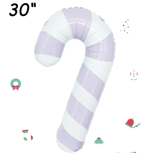 30 inch Lavender Candy Cane balloon 30 inch Lavender Candy Cane balloon