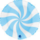 18 inch Swirly White-Matte Blue Foil balloon 18 inch Swirly White-Matte Blue Foil balloon