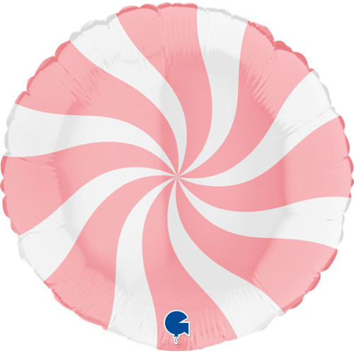 36 inch Swirly White-Matte Pink Foil balloon 36 inch Swirly White-Matte Pink Foil balloon