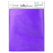 Eleganza Tulle Finesse 3m x 3m 1pc bag Purple
