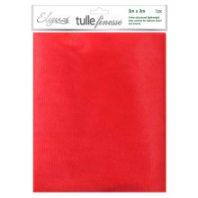 Eleganza Tulle Finesse 3m x 3m 1pc bag Red