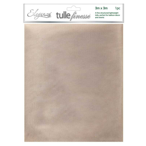 Eleganza Tulle Finesse 3m x 3m 1pc bag Silver Eleganza Tulle Finesse 3m x 3m 1pc bag Silver