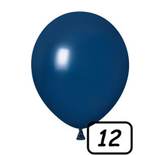 12 inch latex balloon Navy Blue Pastel 100 count