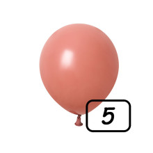 5 inch latex balloon Dusty Rose Pastel 100 count